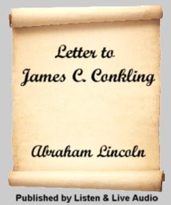 Cover Art for Letter To James C. Conkling