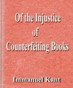 Cover Art for Of the Injustice of Counterfeiting Books